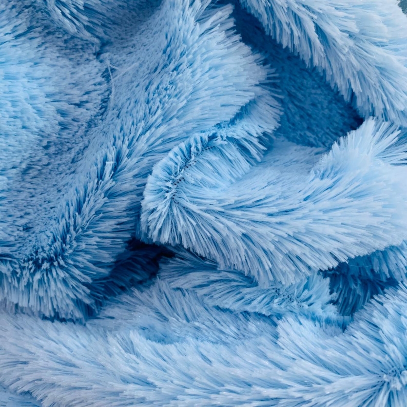 Pelúcia pelo médio azul 1,50 de largura