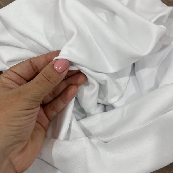 MALHA SUEDINE FIO 40 BRANCO - VALOR REFERENTE 50X1,60 CM